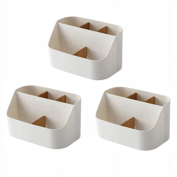 3X Caja del Carrito del Maquillaje del Tenedor Teledirigido del Organizador de Escritorio para El Hogar Y la Oficina