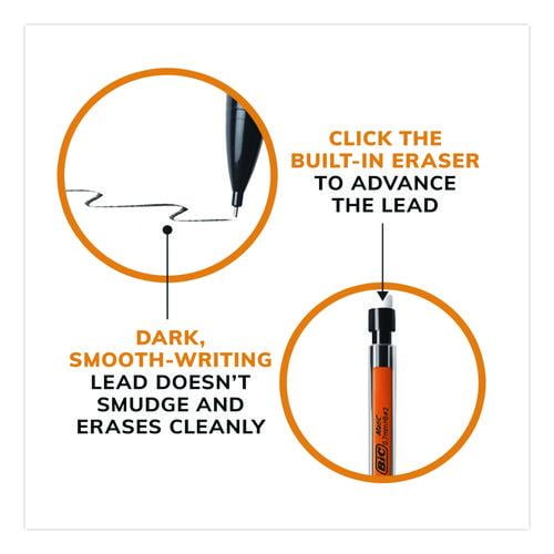 Xtra Smooth Mechanical Pencil, 0.7 mm, HB (#2), Black Lead, Clear Barrel, 40/Pack | Bundle of 10