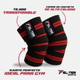 thumbnail image 3 of Vendas Para Rodillas FELTER SPORTS Lineas / Rojo, 3 of 9