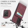 thumbnail image 4 of Phone Case for Samsung Galaxy A53 5G, Back Credit Card Holder Wallet Cover Study Kickstand PU Leather Magnetic Clasp RFID Blocking Case for Samsung Galaxy A53 5G Cases Women, Red, 4 of 9