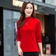thumbnail image 3 of New Arrival Grils T-Shirts Plus Size 5XL Autumn Modal Fabric High Collar Long Sleeve Slim Fit and Versatile Tops for Women Tops, 3 of 4