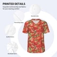 thumbnail image 3 of KLL Strawberry for Men's Baseball Shirts,Short Sleeve Casual Shirts Button Down Shirt for Men Beach Summer Wedding Shirt-4X-Large, 3 of 7