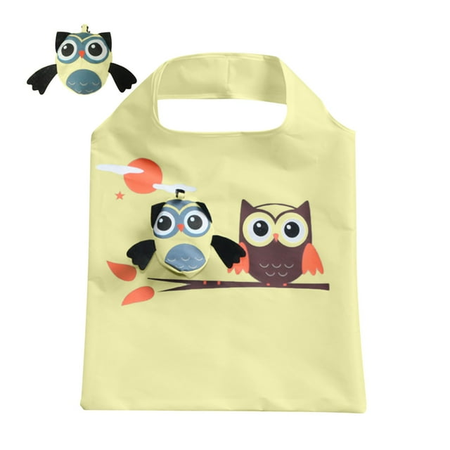 Folding Shopping Bag 37 cm x 57 cm Polyester Reusable Grocery Tote with Portable Design