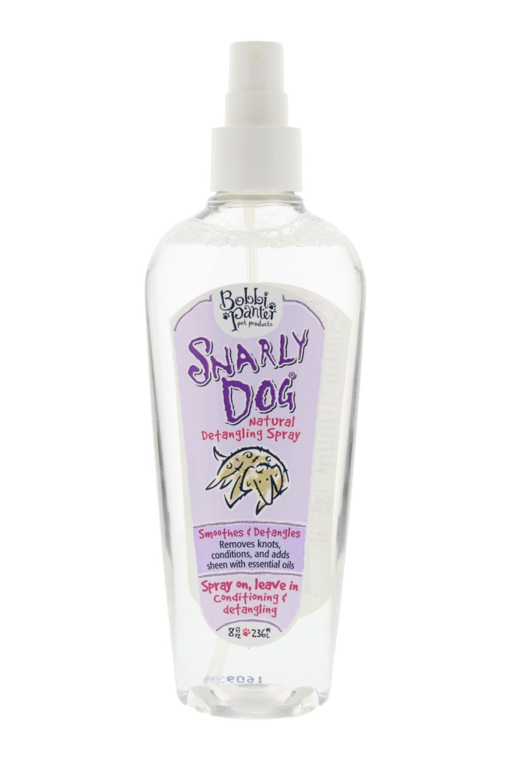 Bobbi Panter Snarly Dog Natural Detangling Spray, 8 fl.oz.