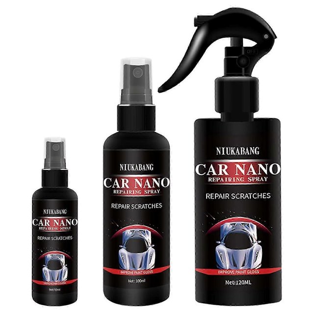 Spray nano para reparación de rayones de automóviles, pulidor hidrofóbico antirayaduras, recubrimiento nano que desplaza el agua, cera de pulido, accesorios para automóviles, 50 ml