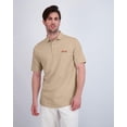 thumbnail image 2 of Classic Cotton Polo Shirt for Men by Le Tigre - Beige - Size Small (S), 2 of 2