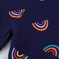 thumbnail image 6 of Tiijoy Toddler Girls Straight Fit Pants Rainbow Print Cotton Knitted Trousers, Sizes 1-2, 6 of 7