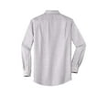 thumbnail image 5 of Port Authority Adult Male Men Chambray Long Sleeves Shirt Gusty Grey Small, 5 of 5