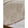 thumbnail image 4 of Benjara Lipa 96 x 108 Hand Stitched King Quilt with Polyfill and Velvet, Beige, 4 of 5