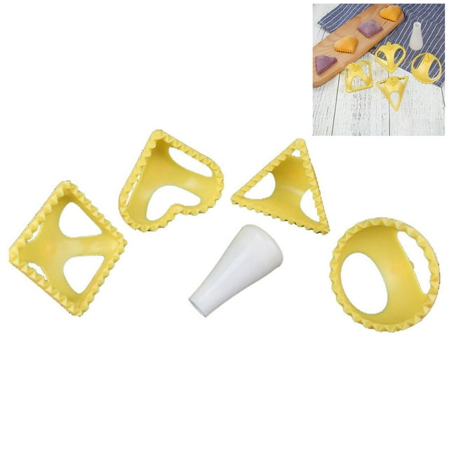 Juego de 4 piezas para dar forma perfecta a las tartas y raviolis, herramienta esencial de cocina, máquina para hacer bolas de masa de plástico de calidad alimentaria
