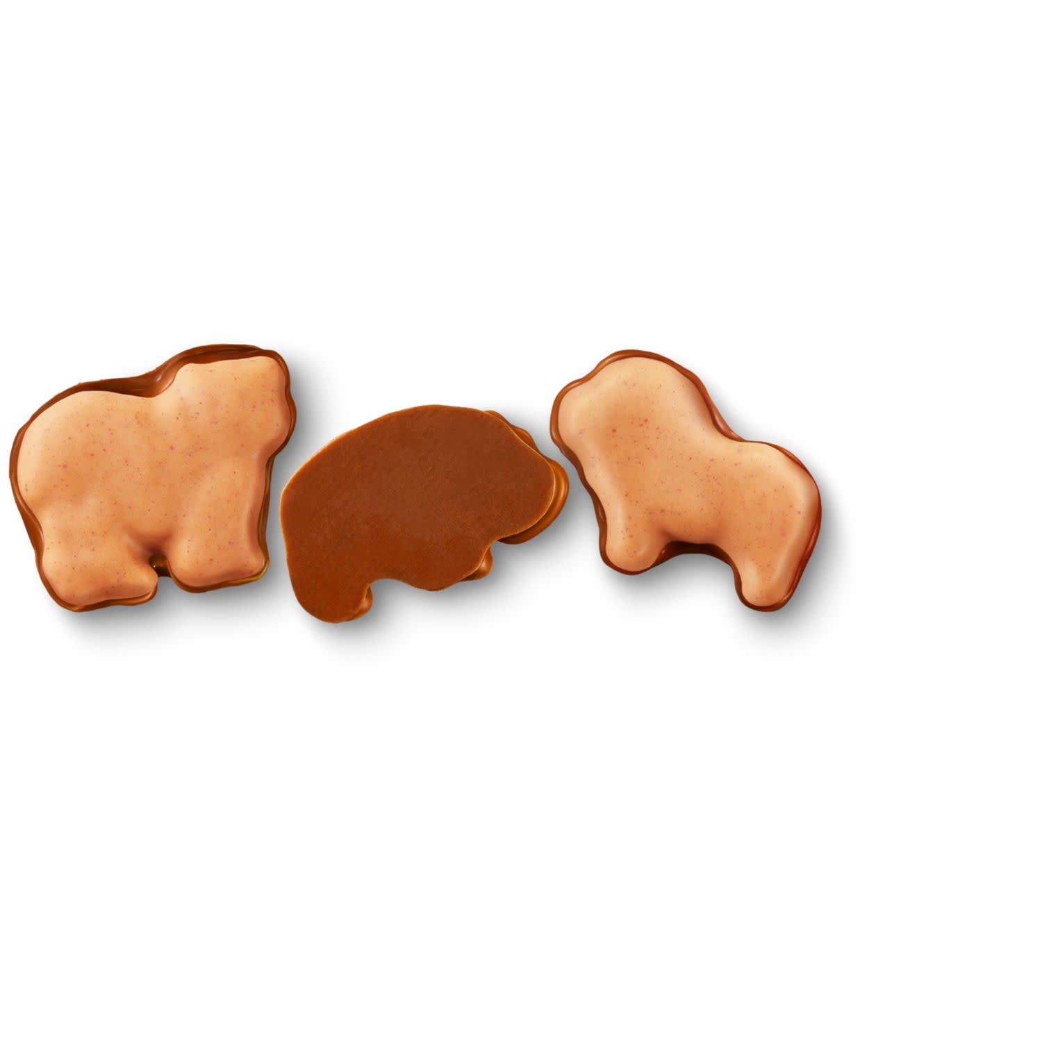 (6 pack) Reese's Chocolate and Peanut Butter Candy Dipped Animal Crackers, Bag 4.25 oz