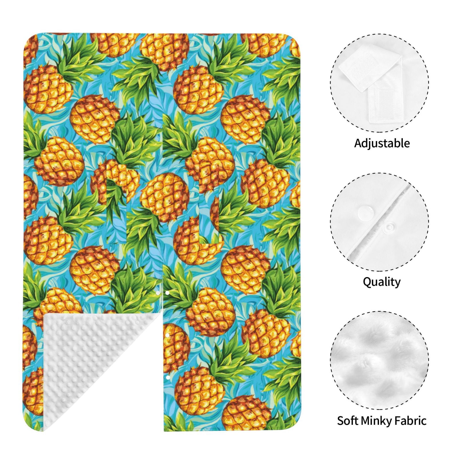 Naloa Pineapple Baby Car Seat Cover, Breathable Baby Carrier Cover, Multiuse Baby Carrier Cover & Nursing Breastfeeding Cover