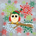 thumbnail image 3 of CafePress - Christmas Owl Fitted T Shirt - Fitted T-Shirt, Vintage Fit Soft Cotton Tee, 3 of 4