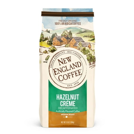 New England Coffee Decaffeinated Hazelnut Creme, 10