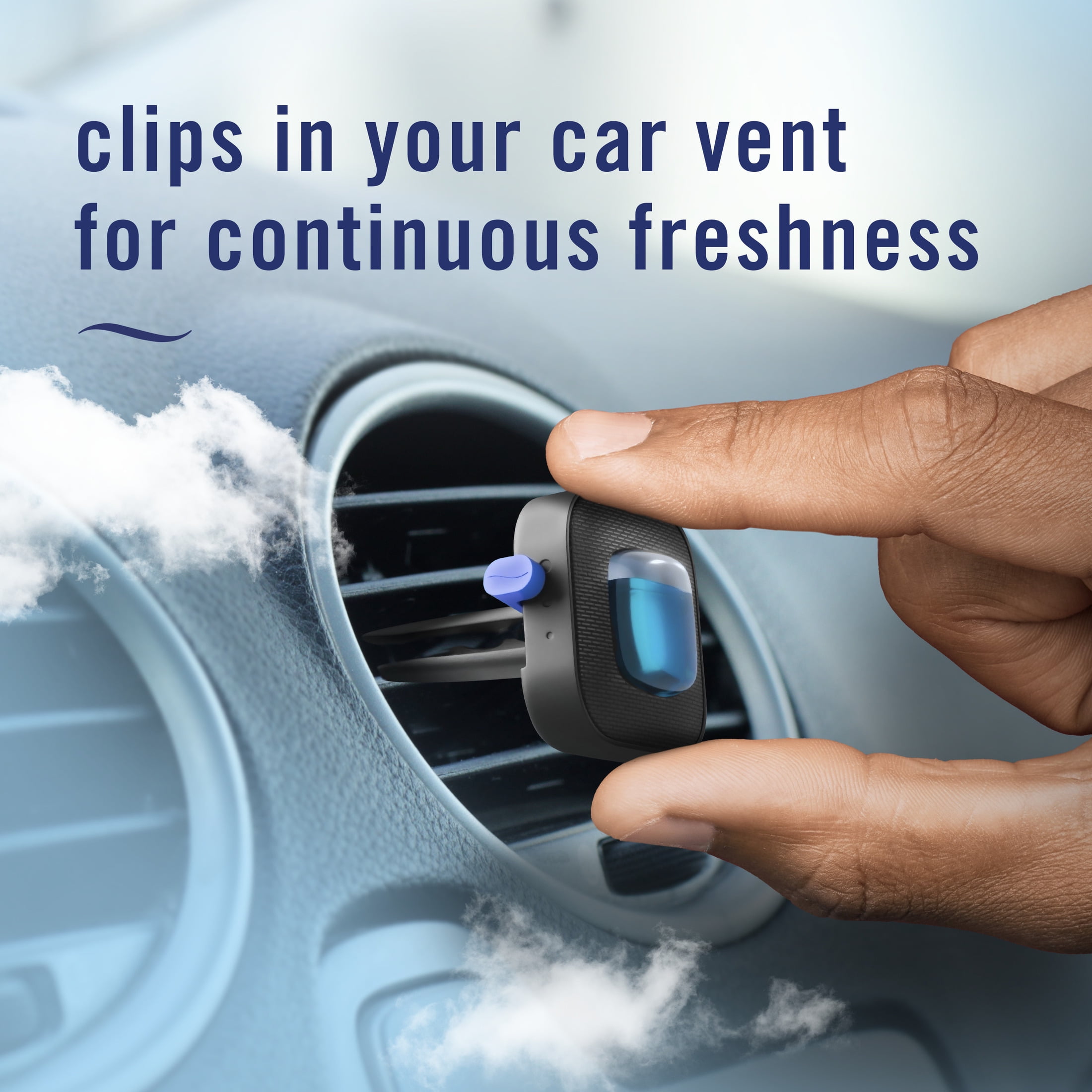 (2 pack) Febreze AUTO Car Air Freshener, Odor-Fighting Car Vent Clip, Summer Blend, 2 Count