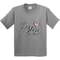 thumbnail image 3 of Inktastic Well Bless Your Heart with Floral Print Youth T-Shirt, 3 of 5