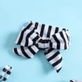 thumbnail image 4 of Little Girls One-Piece Bathing Suit Graphic Sleeveless Swimsuit One Shoulder Striped Print Swimwear For Beach Pool, 4 of 7