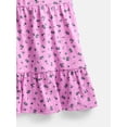 thumbnail image 3 of Wonder Nation Girls Tiered Dress with Short Sleeves, Sizes XS-XXL, 3 of 3