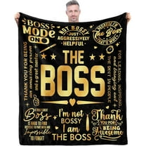 Bosses Day Gifts for Her Women, Boss Lady Gifts for Women, Best Boss Gifts for Women, National Boss Day Gifts, Boss Appreciation Gifts, Christmas Birthday Gifts for Boss Throw Blanket 50*60