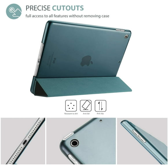 ProCase iPad 7th Generation Case, iPad 10.2 Case Slim Stand Hard Shell Protective Smart Cover with Tempered Glass