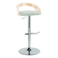 thumbnail image 4 of LumiSource Silver Grotto Adjustable Barstool - Set of 2, 4 of 6