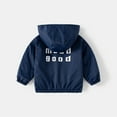 thumbnail image 5 of Toddler Boy Winter Coat 6T Kids Child Toddler Baby Boys Girls Long Sleeve Patchwork Letter Winter Coats Rain Jacket Hooded Outwear Outfits Clothes Windproof Jacket Boys Z0C-Navy, 4-5 Years, 5 of 8