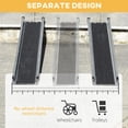 thumbnail image 4 of Silver Aluminum Telescopic Wheelchair Ramp - 8ft Threshold Ramp for Home Steps, Mobility Scooters - 2 Pack, 600lb Capacity, 4 of 7