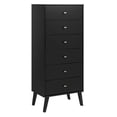 thumbnail image 3 of Home Square 2-Piece Set with Modern Tall Nightstand and Tall 6-Drawer Chest, 3 of 16