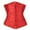 19# Red, variant on DENGDENG Women's Lace Up Boned Underbust Waist Corset Black 4XL