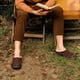 thumbnail image 2 of Pantufla Zigzagger 27-28 Café estilo mocasín sin cordones, 2 of 7
