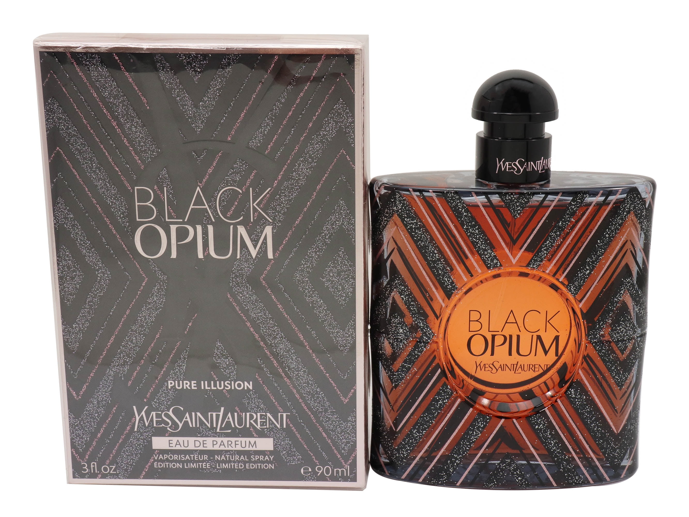 Verknald bijtend soort Black Opium Pure Illusion 3.0 oz /90 ml Eau de Parfum Spray For Women -  Walmart.com