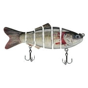 Fishing Lures for Bass Trout Multi Jointed Swimbaits Slow Sinking Swimming Lures Black
