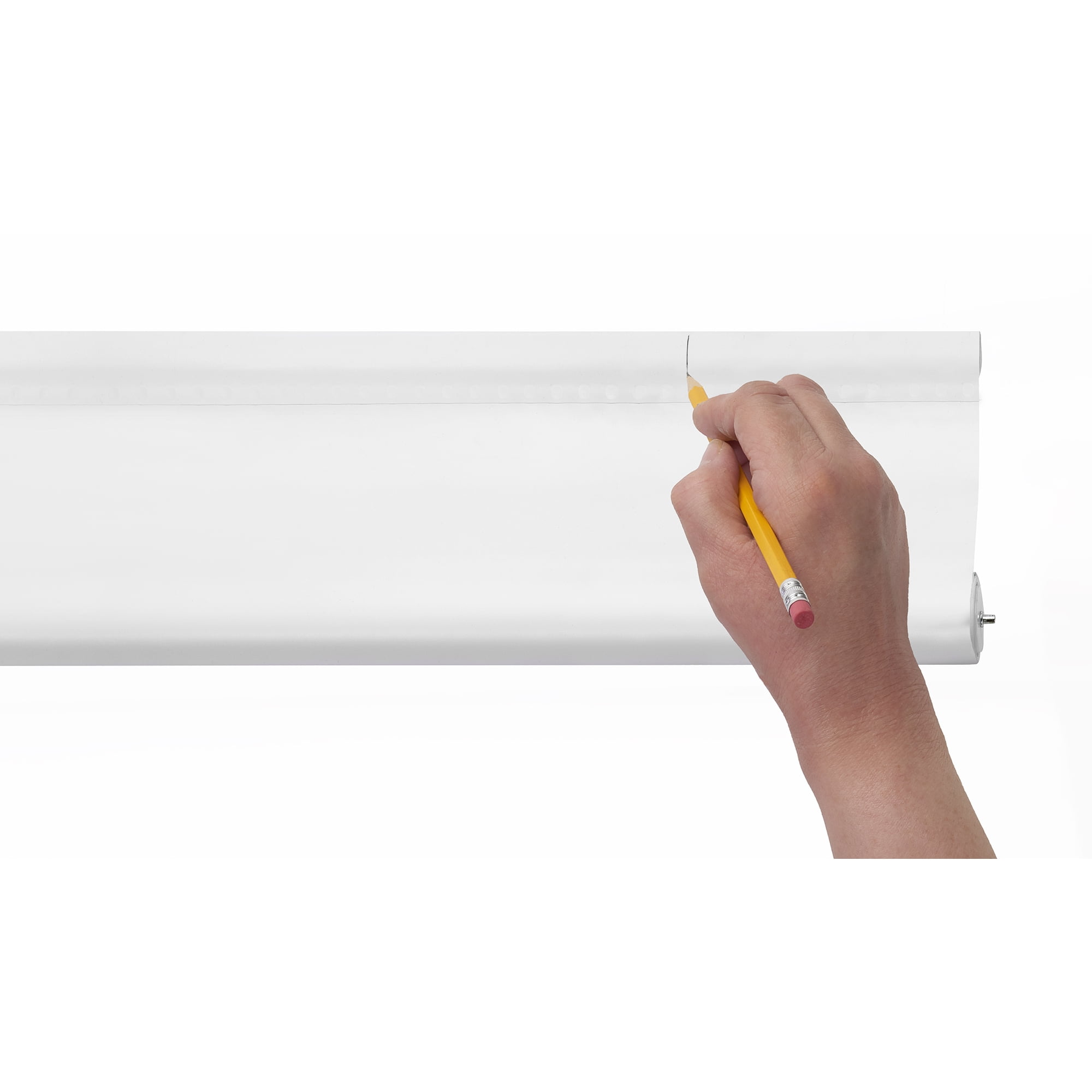 Achim Tear Down Roller Window Shades, 72 x 55, Cordless, White Vinyl, Light Filtering, Indoor