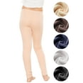 thumbnail image 3 of Stretch Is Comfort Girl's Plush Minky Fleece Lined Thermal Warm Leggings | Child Size 4-16, 3 of 7