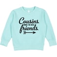 thumbnail image 2 of Inktastic Cousins Make the Best Friends with Arrow Toddler Sweatshirt, 2 of 4