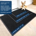 thumbnail image 2 of jyt Front Door Mat Indoor Outdoor Entrance, 2-Pack 29.5 x 17 Inch, Waterproof Heavy Duty Doormat, Fade Resistant, Low Profile, Easy Clean Patio Porch Welcome Floor Mats for Entry, Grey, 2 of 14