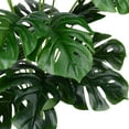 thumbnail image 2 of Zukuco 2 Pack Artificial Monstera Turtle Leaf Plants Faux Fake Palm Leaves Tropical Large Palm Tree Leaves Plant Outdoor UV Resistant Plastic Plants (NO Pot)), 2 of 7