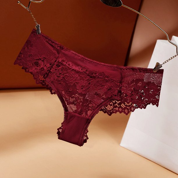 TrowBridge bragas de encaje para mujer, ropa interior Sexy ahuecada, lencería acogedora, Tanga erótico de tiro bajo, Tanga de tentación