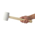 thumbnail image 7 of Hyper Tough 16 Ounce White Rubber Mallet with Wood Handle, 7 of 7