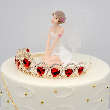 OUNONA Cake Decor Crown Bride Crown Headwear Fashionable Wedding Party Headwear