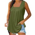 thumbnail image 2 of Tank Tops for Women 2025 Summer V Neck Sleeveless Basic Tanks Loose Fit Flowy Shirts Casual Vacation Beach Blouses, Limited Time Offer, Under 10 Dollars, 2 of 6