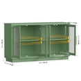 thumbnail image 5 of Homfa 55.1"W Modern Sideboard Buffet with Fluted Glass Doors, Accent Cabinet Console Table TV Stand, Green, 5 of 7
