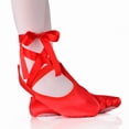 thumbnail image 3 of Yesbay Women Indoor Pointe Soft Sole Gymnastics Ballet Dance Yoga Shoes-Red, 3 of 6