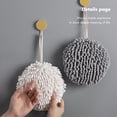 thumbnail image 5 of Paquete de 2 toallas de mano de chenilla,Toallas de mano de cocina con lazo,Toallas de mano de baño para colgar,Paños de secado rápido para limpieza,Toallas de mano de microfibra absorbentes suaves, 5 of 5