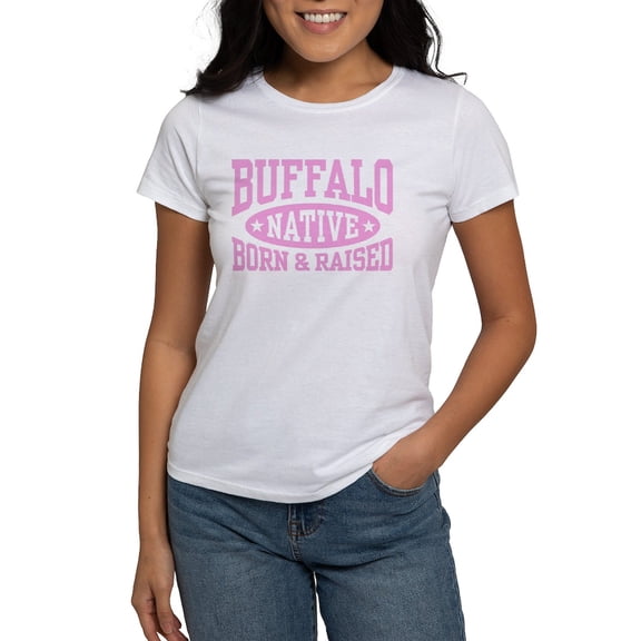 CafePress - Buffalo Native Women's Dark T Shirt - Women's Classic T-Shirt