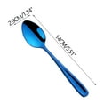 thumbnail image 2 of Ovzne Mini Stainless Steel Colored Spoons - Cute Small Teaspoons For Kids, Stirring Dessert Use, 2 of 5