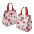 thumbnail image 2 of Pioneer Flower Floral Print Pattern Insulated Lunch Bag for Women & Adults,Large Portable Soft Cooler Lunch Bag,Thermal Food Storage Tote with Pearl Cotton,8.66L,8.75x5.75x9.5 Inch, 2 of 6