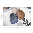 thumbnail image 5 of Blue Boho Abstract and Plant Flannel Non Slip Door Rugs,Washable Door Mats Indoor,Decorative Door Mats,Dirt-Resistant and Absorbent Doormat for Entrance,Bedroom,Kitchen,Bathroom,23.5"x16", 5 of 5
