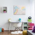 thumbnail image 2 of The Kids Room by Stupell How Much I Love You Rainbow Clouds and Sun on Planks Canvas Wall Art, 2 of 6