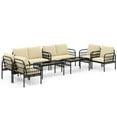 thumbnail image 3 of Costway 8 PCS Patio Furniture Set Outdoor Wicker Conversation Bistro Set with Soft Cushions, 3 of 9